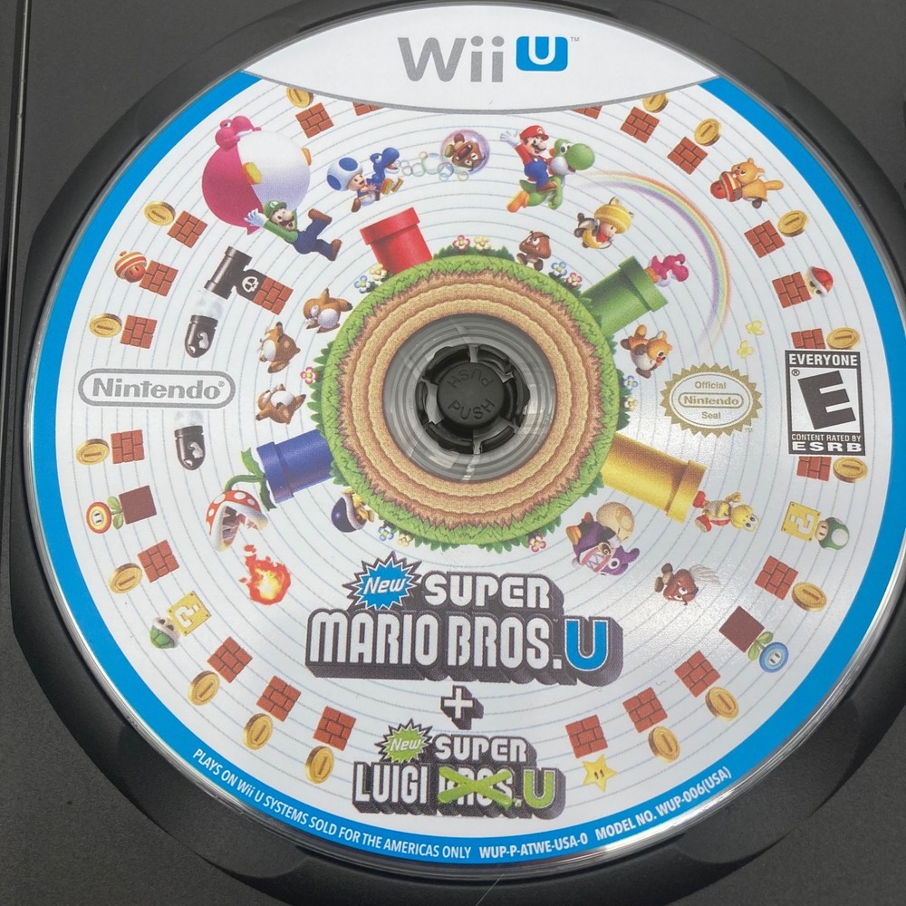 Super Mario Bros. U + Super Luigi U -Nintendo Wii U - Original Case NOT Included